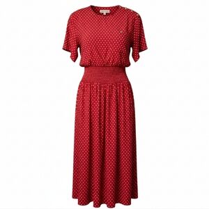 Vintage Dennis Goldsmith Red & White Polka Dot Maxi Dress